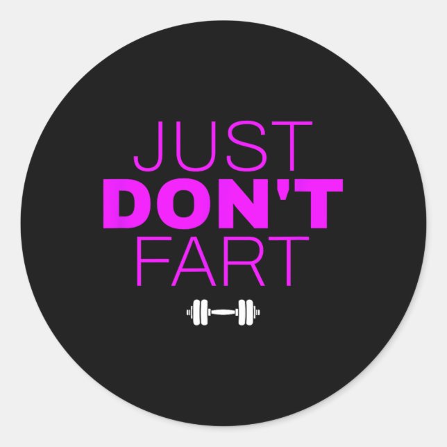 Pegatina Redonda Divertido levantamiento de potencia para la constr (Anverso)