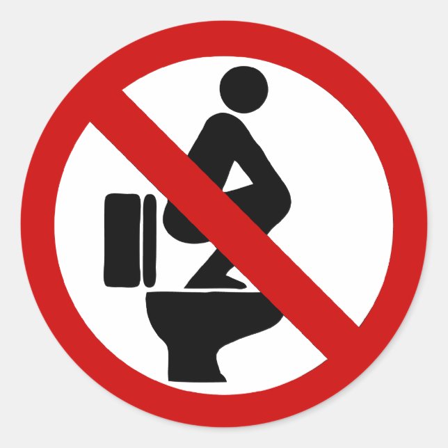 Pegatina Redonda Divertido NINGUNOS pies en el ⚠ tailandés del (Anverso)