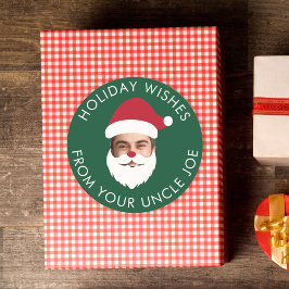 Pegatina Redonda Divertido Personalizado de cara intercambiar Papá 