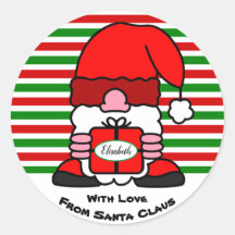 Divertido Personalizado De Santa Claus De A Nombre