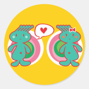 Pegatina Redonda Divertido Personalizado lindo Dulce gracioso