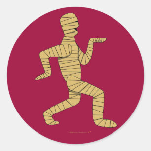 Pegatina Redonda Divertido Personalizado Personalizado Mummy Pyrami