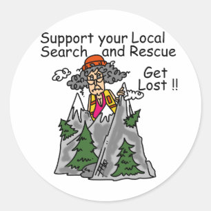 Pegatina Redonda Divertido pierdase