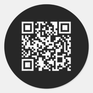 Pegatina Redonda Divertido presidente de Qr Trump 4547 bailando se