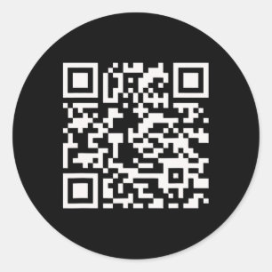 Pegatina Redonda Divertido presidente de Qr Trump 4547 bailando se
