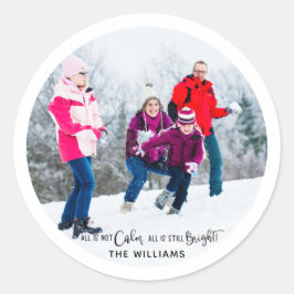 Pegatina Redonda Divertido todo no es tranquilo el círculo de vacac