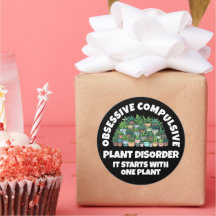 Divertido trastorno obsesivo de la planta