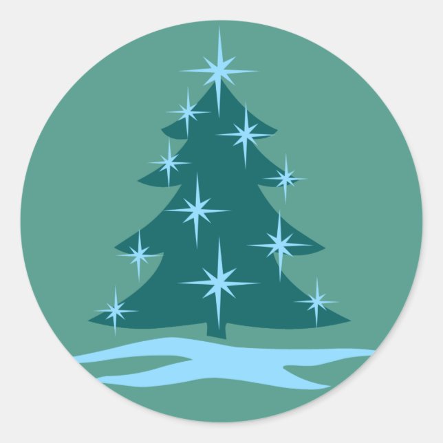 Pegatina Redonda Divertidos Pegatinas de vacaciones Pegatinas Blue  (Anverso)