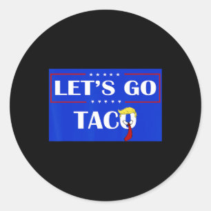 Pegatina Redonda Divertidos vamos a Taco 54