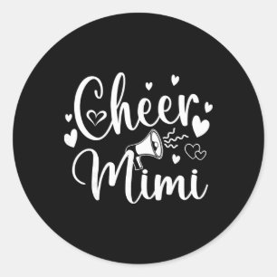 Pegatina Redonda Divi Funny Mimi Porristas Lindo Mamá Abuela Alfomb