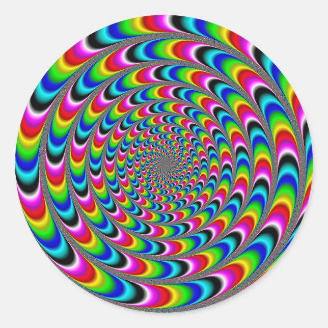 Pegatina Redonda Dizzing (Anverso)