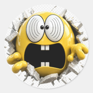 Pegatina Redonda Dizzy Eyes Classic Round Sticker