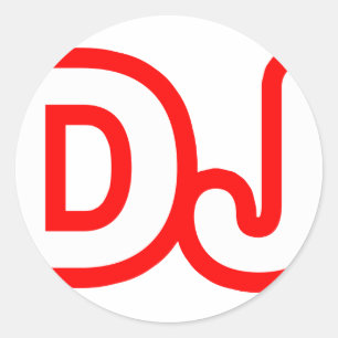 PEGATINA REDONDA DJ