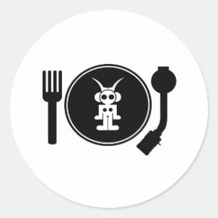 Pegatina Redonda DJ astro