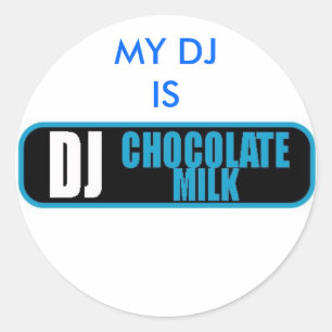 PEGATINA REDONDA DJ CM, MI DJIS