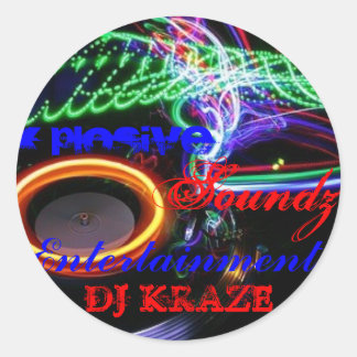 PEGATINA REDONDA DJ KRAZE
