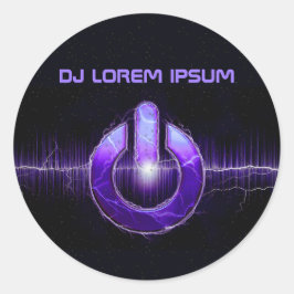 Pegatina Redonda DJ Music and Dance Gig