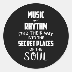Pegatina Redonda DJ musical Dance Art Hip Hop Guitar Funny Gift Ide