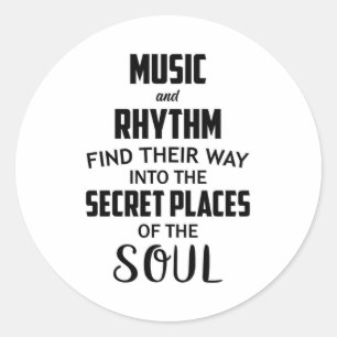 Pegatina Redonda DJ musical Dance Art Hip Hop Guitar Rock Gracioso 