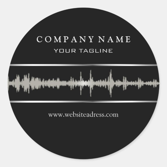 Pegatina Redonda DJ/Pegatina musical (Anverso)