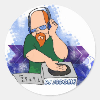 PEGATINA REDONDA DJ SC0OBIE