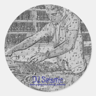 Pegatina Redonda DJ Seismic - Makin Music!