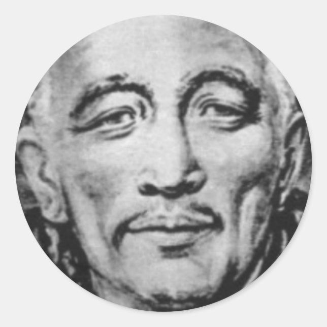 Pegatina Redonda djwhal khul maestro ascendido (Anverso)