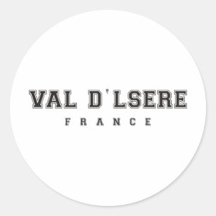 Pegatina Redonda Dlsere Francia de Val