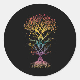 Pegatina Redonda Dna Earth Day Biology Teacher Hombres Camisas Muje