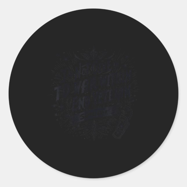 Pegatina Redonda Do Not Give In To The War Within End Veteran Suici (Anverso)