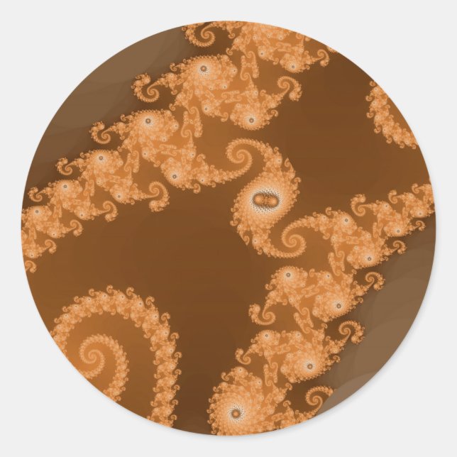Pegatina Redonda Doble Espresso Stickers (Anverso)