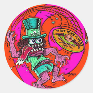 Pegatina Redonda DOD - Golf del disco