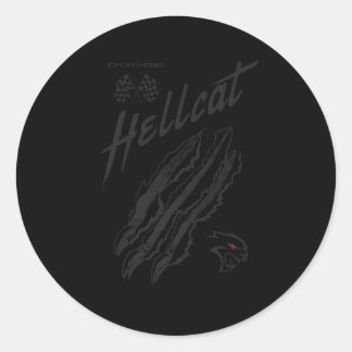 Pegatina Redonda Dodge Carreras Hellcat