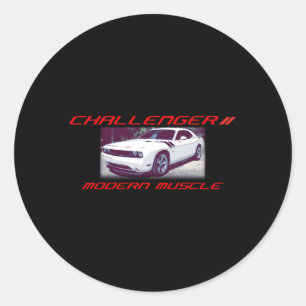 Pegatina Redonda Dodge Challenger Rt Coon Style