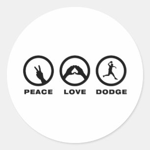Pegatina Redonda Dodgeball