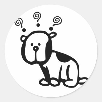 Pegatina Redonda Doggie