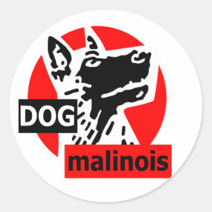 Pegatina Redonda dogma rojo