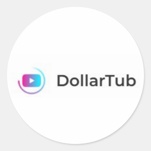 PEGATINA REDONDA DOLLAR TUB (Anverso)