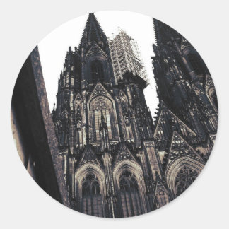 Pegatina Redonda Dom de Kölner