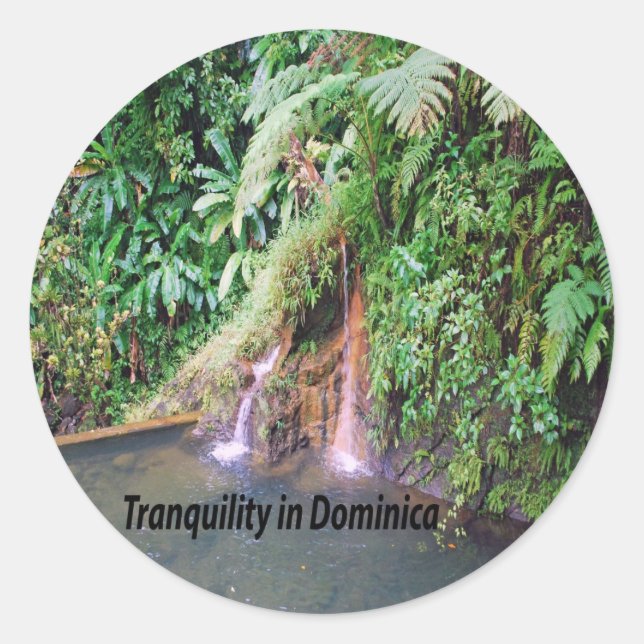 Pegatina Redonda Dominica (Anverso)