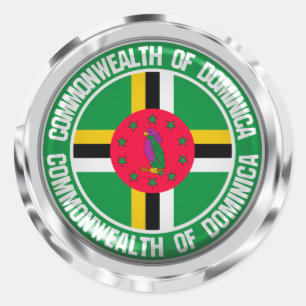 Pegatina Redonda Dominica Round Emblem