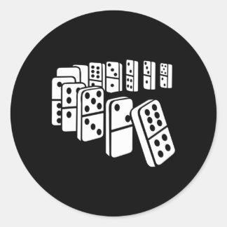 Pegatina Redonda Dominoes
