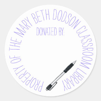 Pegatina Redonda Donado por