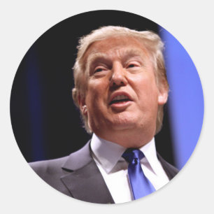 Pegatina Redonda Donald Trump