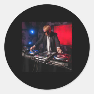 Pegatina Redonda Donald Trump Dj Sobre Las Muelas