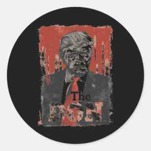 Pegatina Redonda Donald Trump "el don" 2024