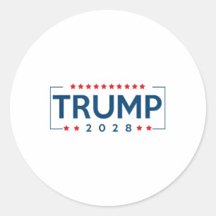Pegatina Redonda Donald Trump J D Vance 2028 Vance Trump 2028 Men W