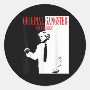 Pegatina Redonda Donald Trump para la camiseta presidencial 2024