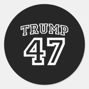 Pegatina Redonda Donald Trump Vance 2024 Elección 47º Presidente Yo