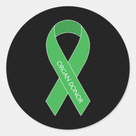 Pegatina Redonda Donante de órganos